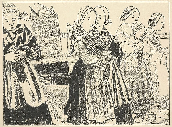 Breton Women (Bretonnes), 1895 (litho)