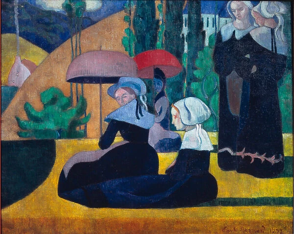 Breton Women in the Shade, 1892 (Oil on canvas)