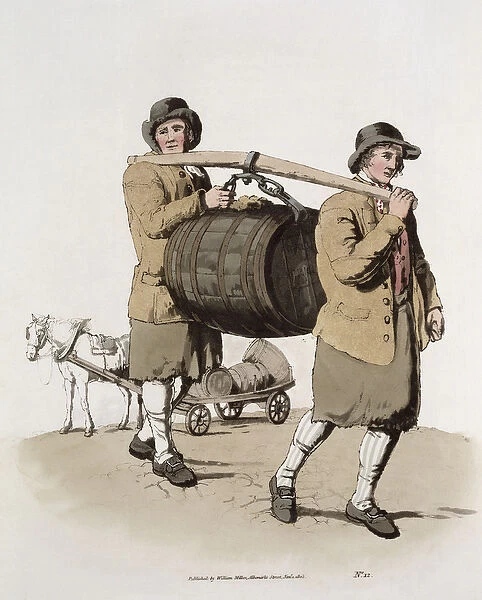 Brewers, from Costume of Great Britain published by William Miller