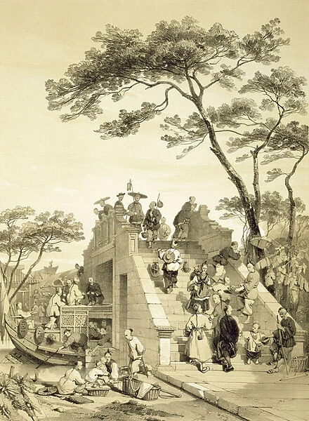Bridge near Canton, plate 30 from Sketches of China