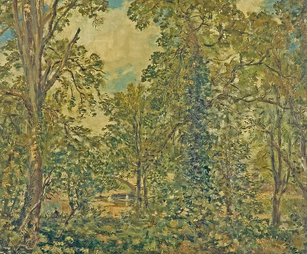 Bridgnorth, Shropshire, Edge of a Wood, before 1912 (oil on canvas)