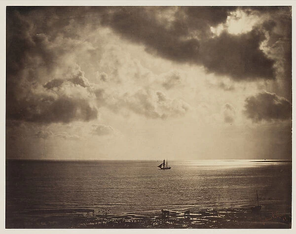 Brig on the Water, 1856 (albumen print from wet-collodion-on-glass negative)