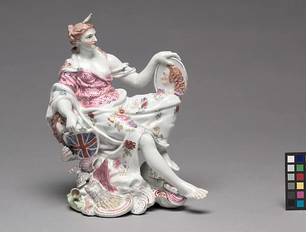 Britannia, Longton Hall Porcelain Factory, c. 1756 (soft-paste porcelain)