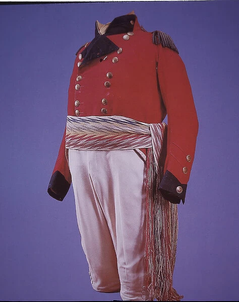 British Army uniform of Major General Isaac Brock, c. 1812