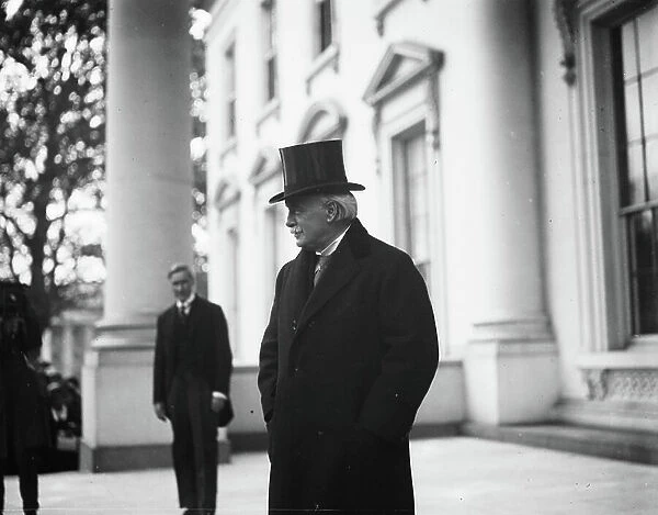 Former British Prime Minister David Lloyd George visiting White House, Washington DC, 1923 (b / w photo)