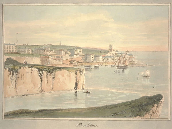 Broadstairs, 1823 (hand-colored aquatint)