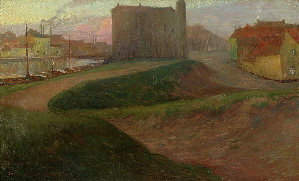 Bruges the Death, Bruges the New, 1904 (oil on canvas)