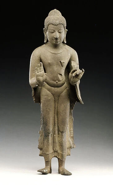Buddha from Palembang, 9th-10th century (bronze)