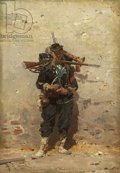 Bugler of the Light Infantry, 1876 (oil on panel)