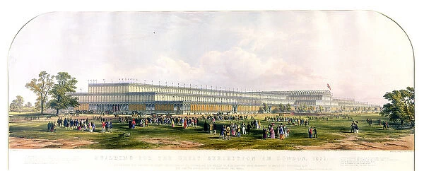 Building for the Great Exhibition in London, 1851 (colour litho)