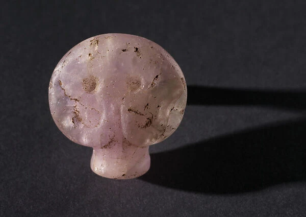 Bull s-Head Amulet, c. 3500 BC-2950 BC (amethyst)