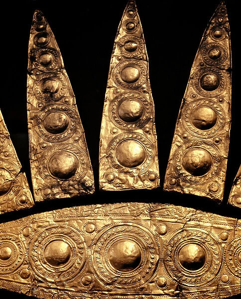 Detail of a burial diademe of gold from tomb III, Mycenae, 16th century BC
