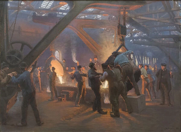 Burmeister and Wain Iron Foundry, 1885 (oil on canvas)