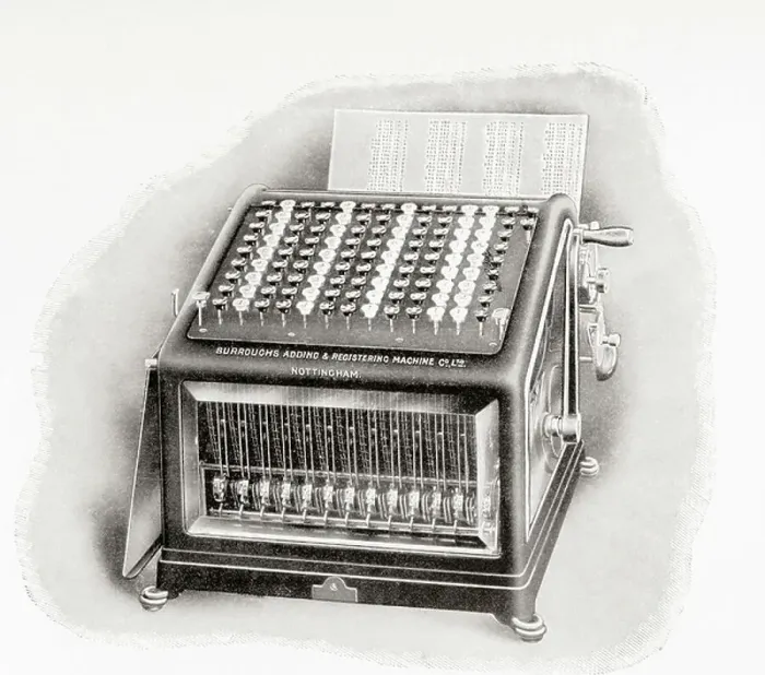 Framed Print : Burroughs Adding and Registering Machine