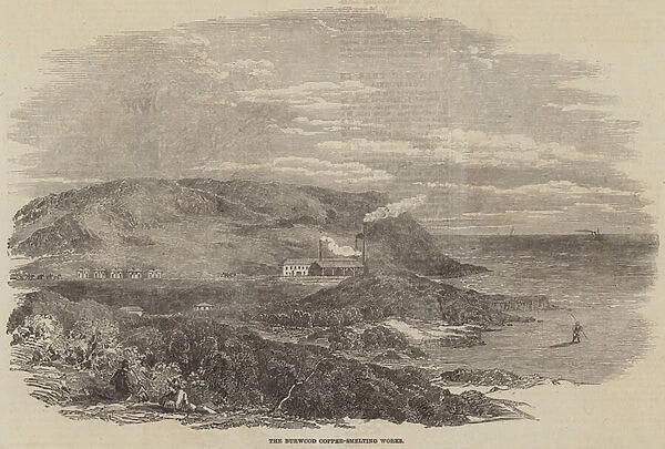 The Burwood Copper-Smelting Works (engraving)