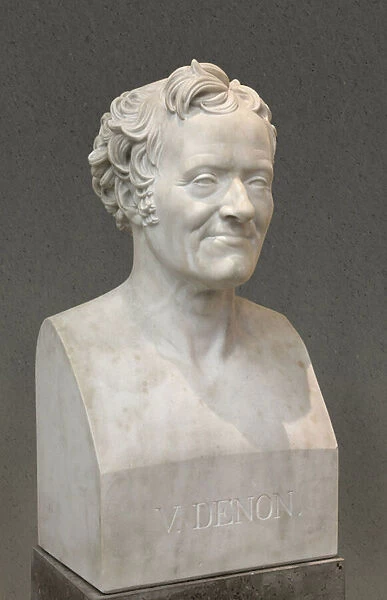 Bust of Dominique Vivant Denon (1747-1825) (marble)