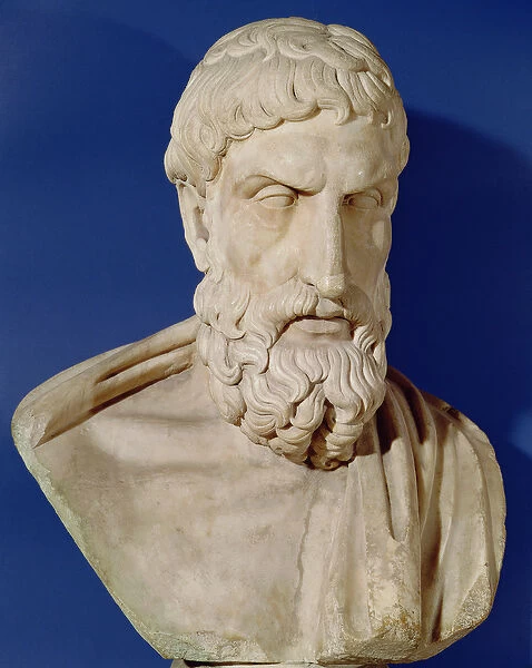 Bust of Epicurus (341-270 BC) (stone)