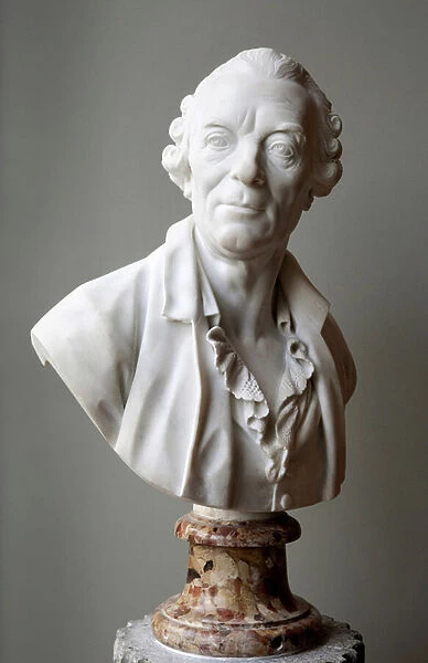 Bust of Georges Louis Leclerc, Count of Buffon (marble)