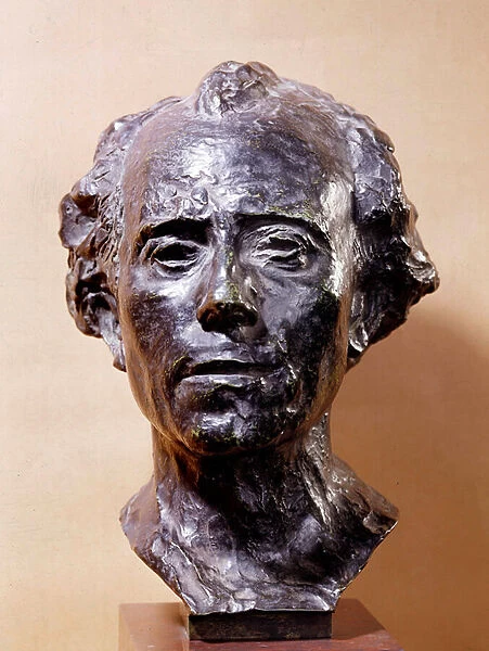 Bust of Gustav Mahler (1860-1911) composer Sculpture of Auguste Rodin (1840-1917