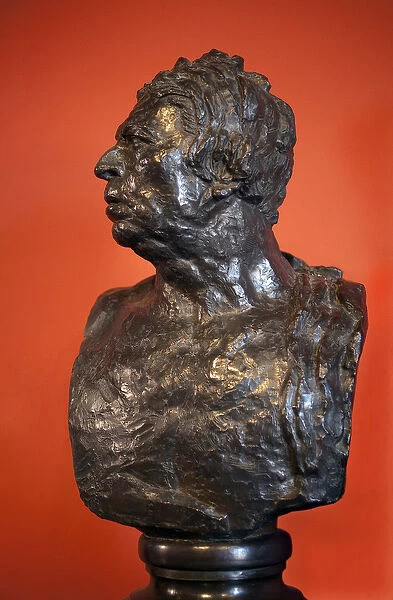 Bust of Jean Auguste Dominique Ingres (1780-1867). Sculpture by Emile Antoine Bourdelle