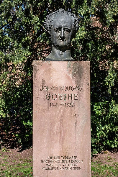 Bust of Johann Wolfgang Goethe, sculpted by David D'Angers in 1829