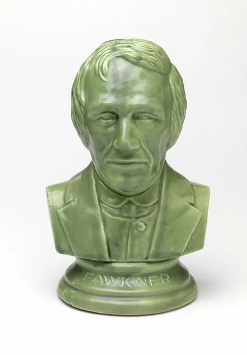 Framed Print : Bust of John Pascoe Fawkner, c.1934 (earthenware)