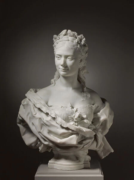 Bust of a Lady (possibly Fanny Coleman), 1872 (marble)