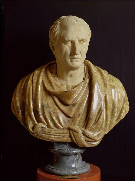 Bust of Marcus Tullius Cicero (106-43 BC) (marble & stone)