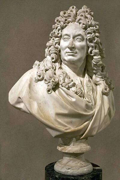 Bust of Nicolas Boileau (marble)