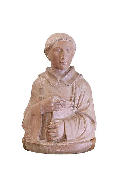 Bust of saint Lawrence, 15th century (terracotta)