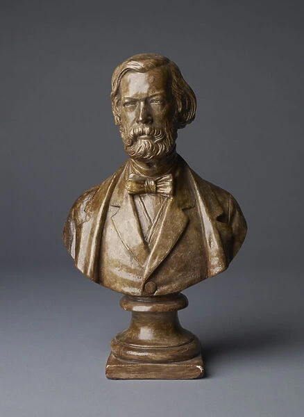 Bust of Sir John Charles Robinson (plaster bust, bronzed)