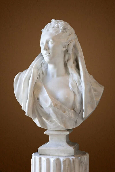 Bust of Sophie Arnould (1740-1802) (marble)