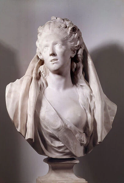 Bust of Sophie Arnould (1740-1802) singer represented in the role of Iphigenie Sculpture