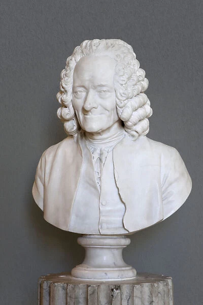 Bust of Voltaire (marble)
