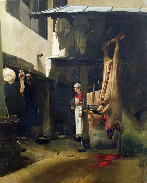 The Butcher (oil on canvas)