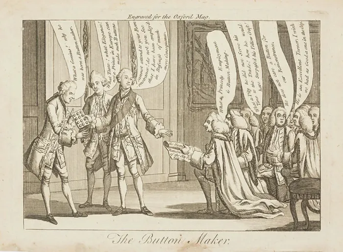 Framed Print : The Button Maker, 1770 (engraving)