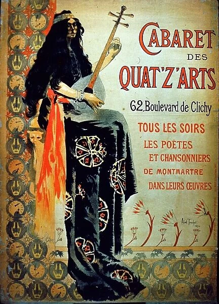 Cabaret des Quat z Arts, 1894 (colour litho)