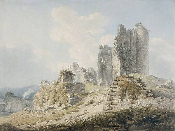 Caerphilly Castle, 1793-95 (w / c & pencil on paper)