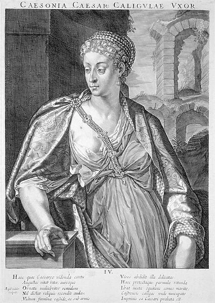 Caesonia wife of Caligula (engraving)
