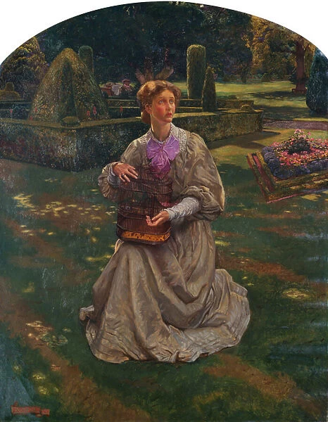 The Caged Bird, 1907 (oil on canvas)