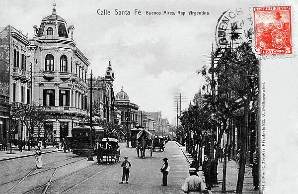 Calle Sante Fe, Buenos Aires, Argentina