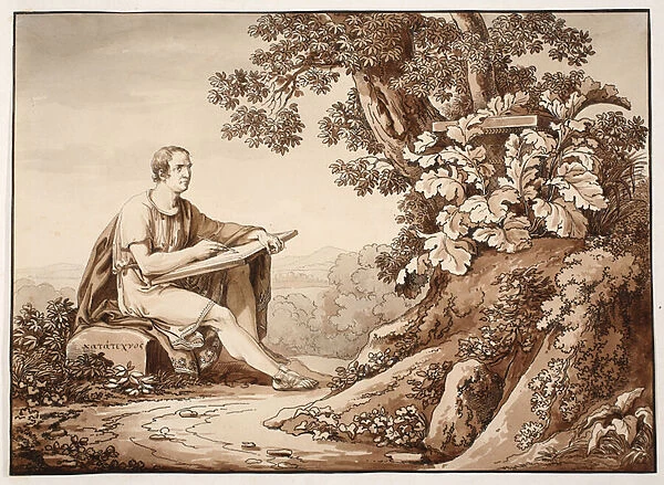 Callimachus, 1833 (etching with brown wash)