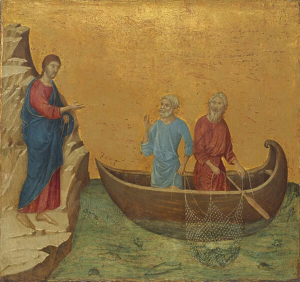 The Calling of the Apostles Peter and Andrew, 1308  /  1311 (tempera on panel)