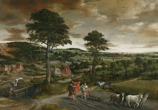The Calling of Elisha, 1572 (oil on panel)