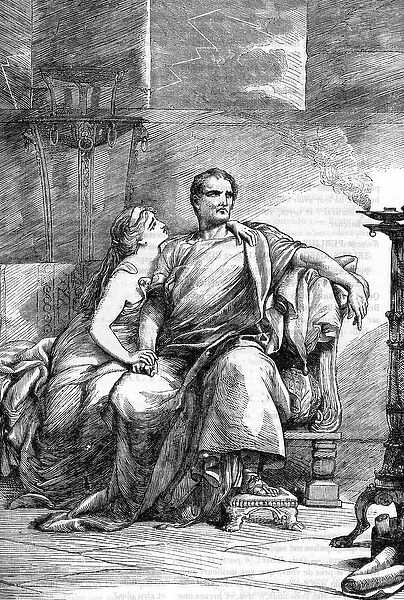Calpurnia (Calpurnia Pisonis) and Caesar - Jules Cesar - The Tragedy of Julius Caesar