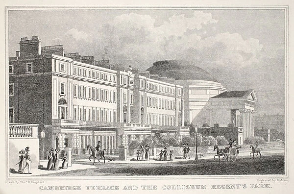 Cambridge Terrace and the Colliseum, Regents Park, from London and it