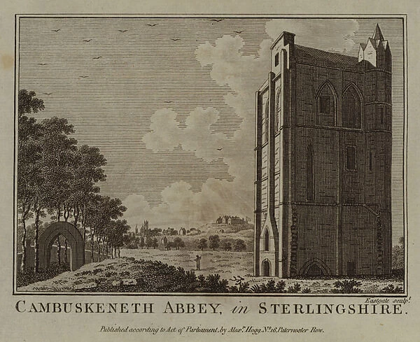 Cambuskeneth Abbey, in Sterlingshire (engraving)