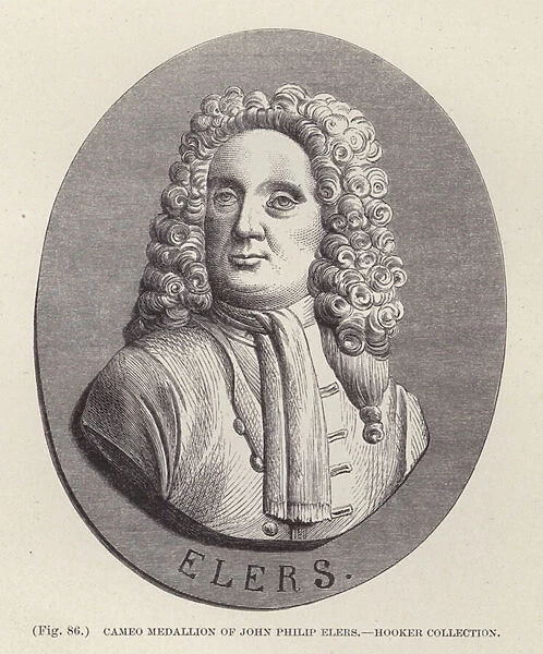 Cameo Medallion of John Philip Elers (engraving)