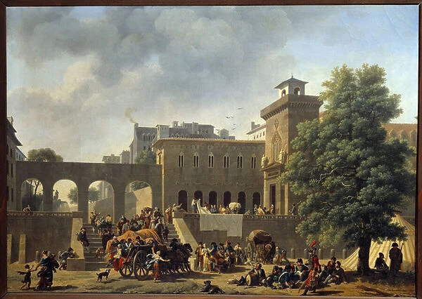 Campaign of Italy (1796-1797): 'The outside of a military hospital or