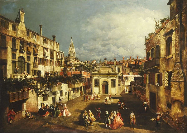 The Campo San Gallo, Venice, c. 1740s (oil on canvas)